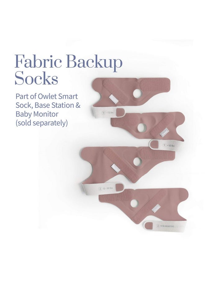 Owlet Accessory Fabric Sock For Dream Sock Baby Monitor Fits Babies 0 To 18 Months Dusty Rose (Sensor And Base Station Not Included)  - Image 2