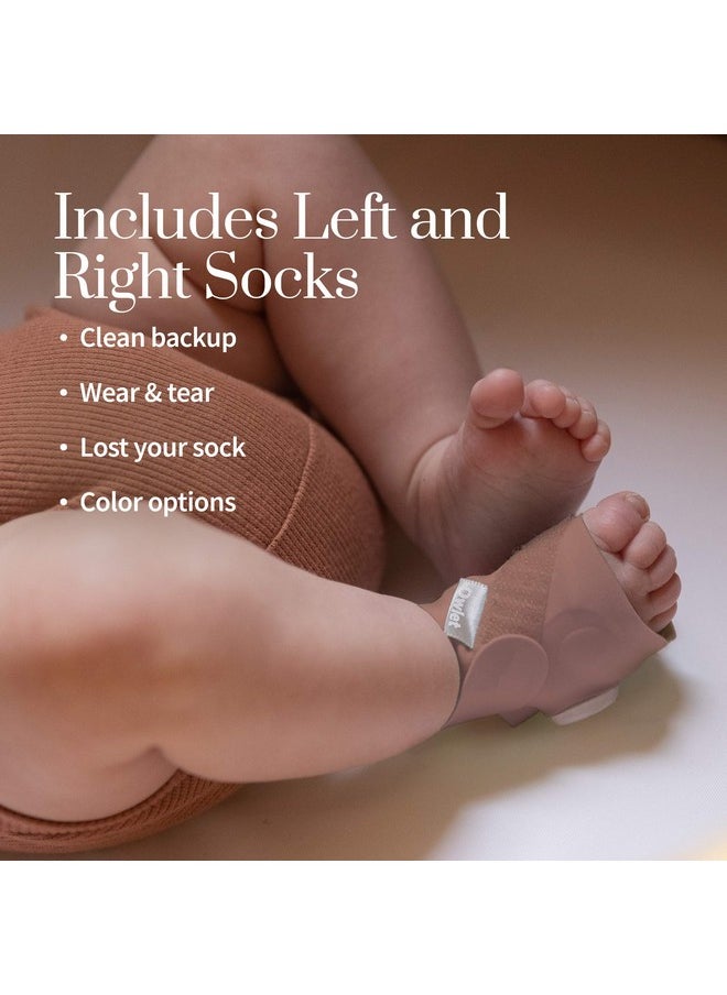 Owlet Accessory Fabric Sock For Dream Sock Baby Monitor Fits Babies 0 To 18 Months Dusty Rose (Sensor And Base Station Not Included)  - Image 4