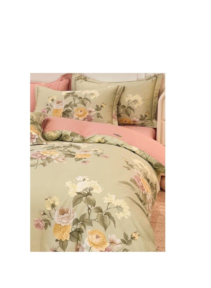 Bed Sheet Style — French High-End 60 Thread Pure Cotton Embroidered Bedding Four Piece Set - Image 4