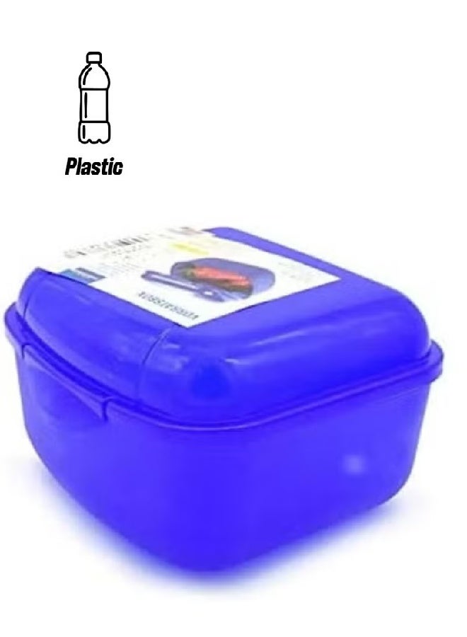 RIVAL Blue Snack Carrier – Kids & Adult Snack Container for School, Office, and Kitchen Pack of 3 - Image 1
