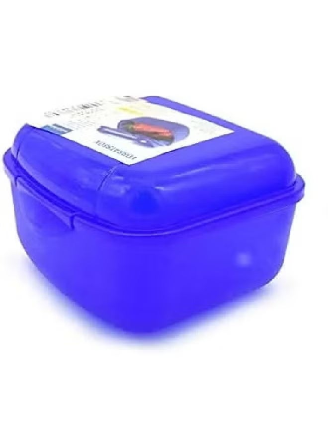 RIVAL Blue Snack Carrier – Kids & Adult Snack Container for School, Office, and Kitchen Pack of 3 - Image 2