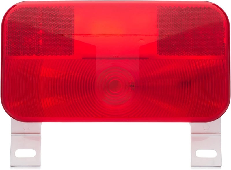 Lumitronics Red Surface Mount Light, License Bracket and License Light, Stop/Turn/Tail for RV, Trailer, Camper, 5th Wheel, Motorhome (White) - Image 3