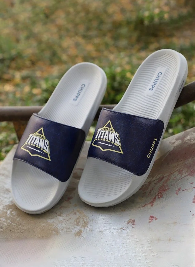 تشيبس Navy Blue Gujarat Titans Sliders for Men