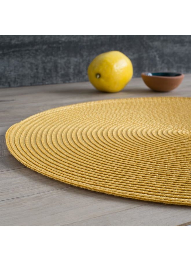 Now Designs Disko Round Placemats, Disko Honey, Set of 4 - Image 3