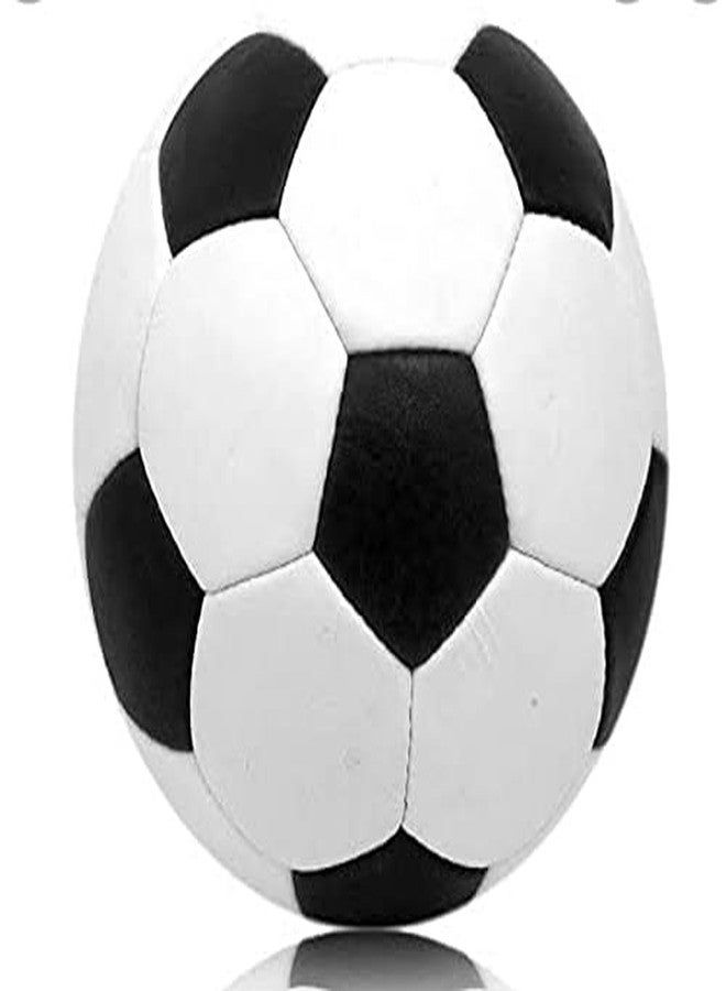 CABRIO Rubber Football with Pump Suitable for Kids, Adults Ideal for Grass Ground (Size-5) (White and Black) - Image 3