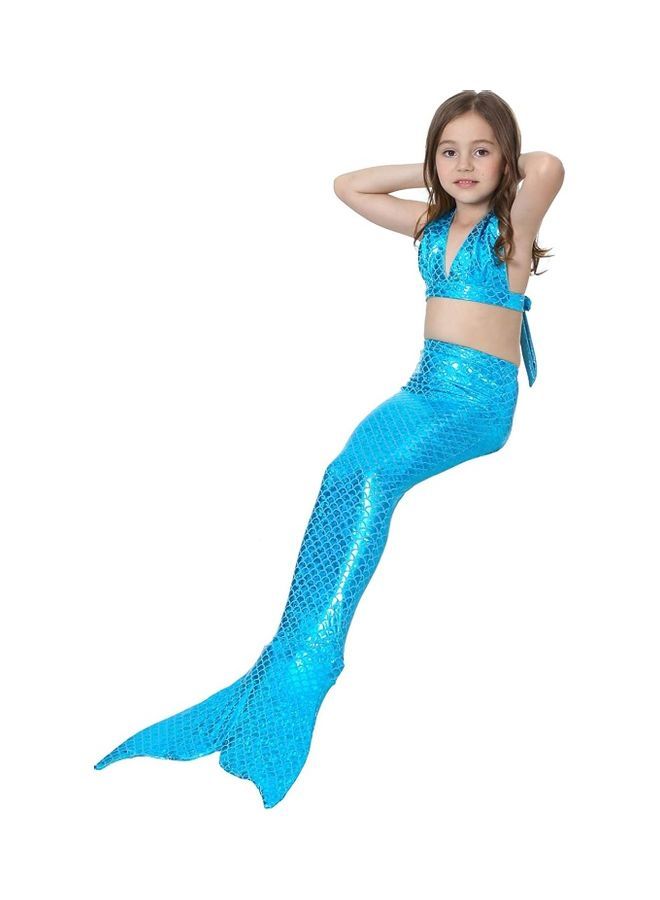 NIBEMINENT 2-Piece Mermaid Swimming Costume Set 110cm - Image 4