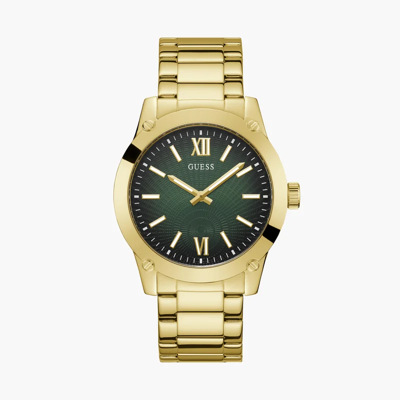 جس Gold Analog Watch for Men