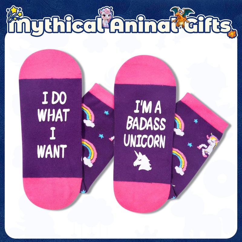 Zmart Unicorn Gifts for Women - Unicorn Socks for Adults, Funny Animal Socksï¼ŒChristmas Stocking Stuffers - Image 4