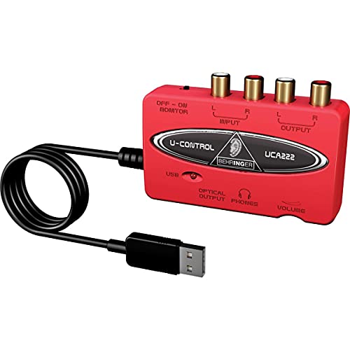 behringer بيهرينجر يو-كونترول يو سي إيه 222 واجهة صوتية USB ذات زمن انتقال منخفض للغاية 2 في/2 خارج مع مخرج رقمي - Image 4