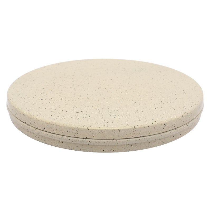 Bister Granite Basbousa Tray with Lid – Large Beige Round Non-Stick Speckled Baking Pan & Serving Dish for Basbousa, Cakes and Desserts - Image 1