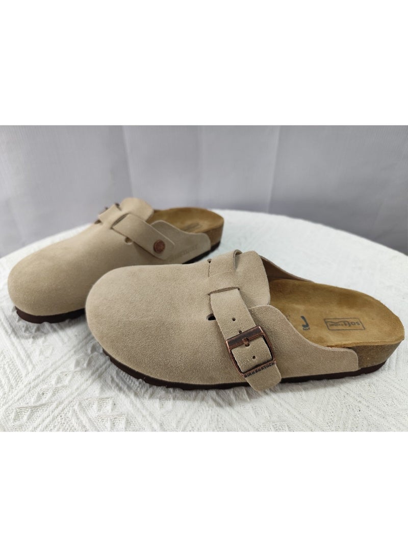 Birkenstock Boston Soft Footbed Suede Clogs - Image 1