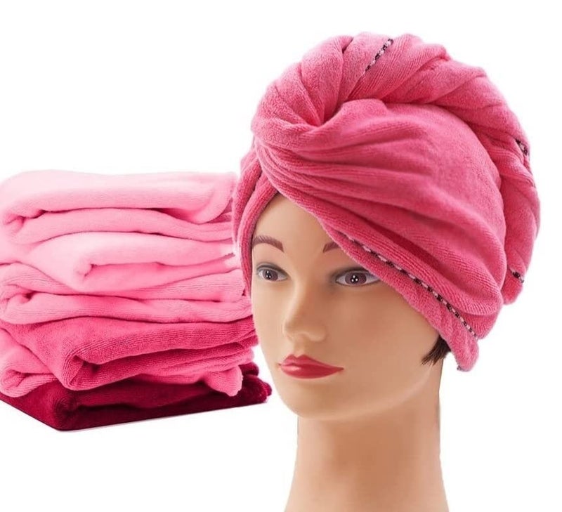 Mistie Hub Microfiber Turban Hair wrap Absorbent Towel Hair-Drying Quick Shower caps Magic Bathrobe warp(Export Quality - Image 1