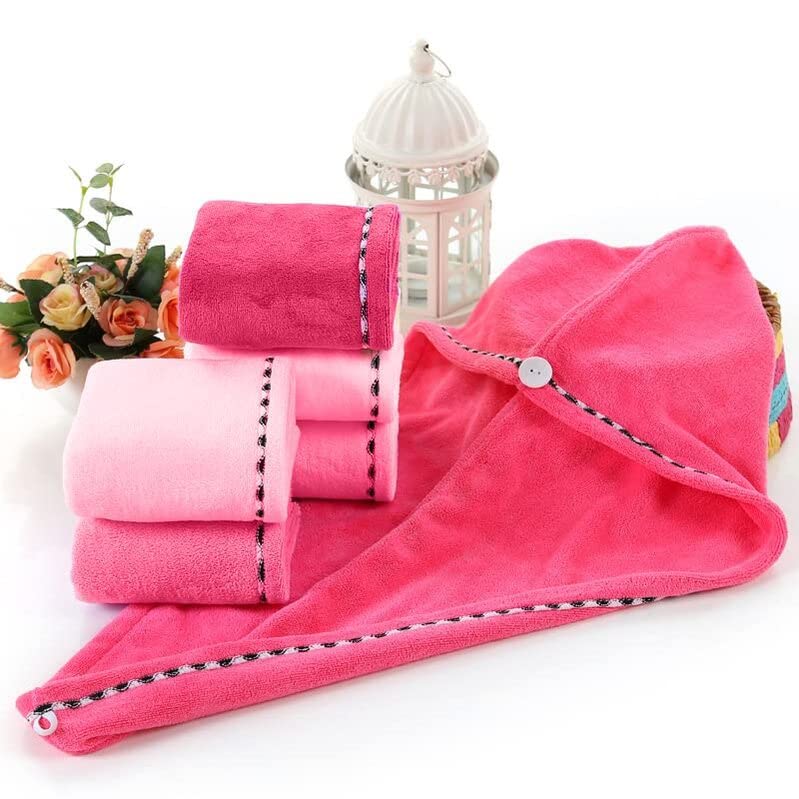 Mistie Hub Microfiber Turban Hair wrap Absorbent Towel Hair-Drying Quick Shower caps Magic Bathrobe warp(Export Quality - Image 3