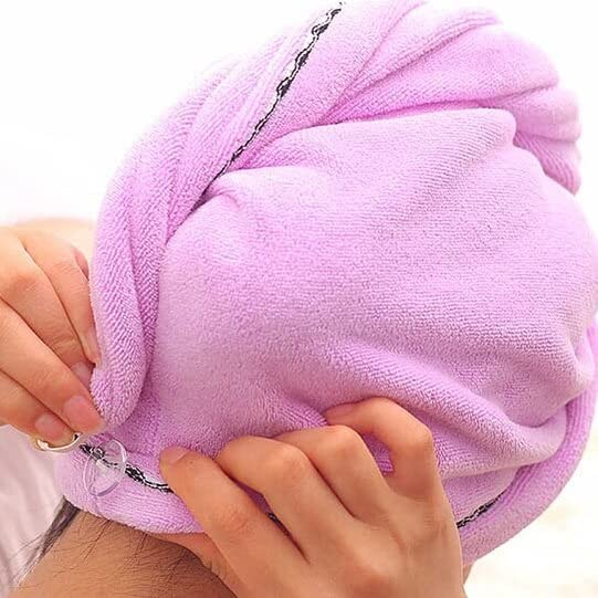 Mistie Hub Microfiber Turban Hair wrap Absorbent Towel Hair-Drying Quick Shower caps Magic Bathrobe warp(Export Quality - Image 2