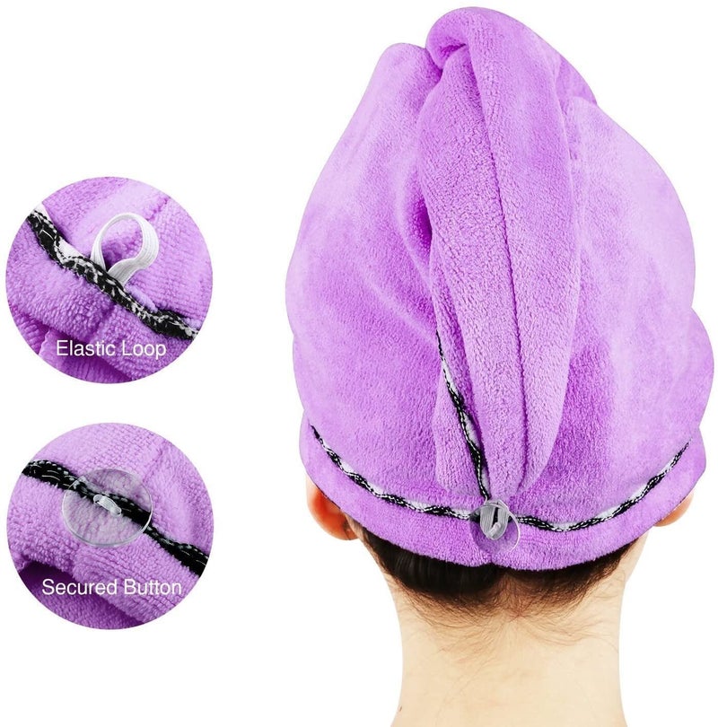 Mistie Hub Microfiber Turban Hair wrap Absorbent Towel Hair-Drying Quick Shower caps Magic Bathrobe warp(Export Quality - Image 4