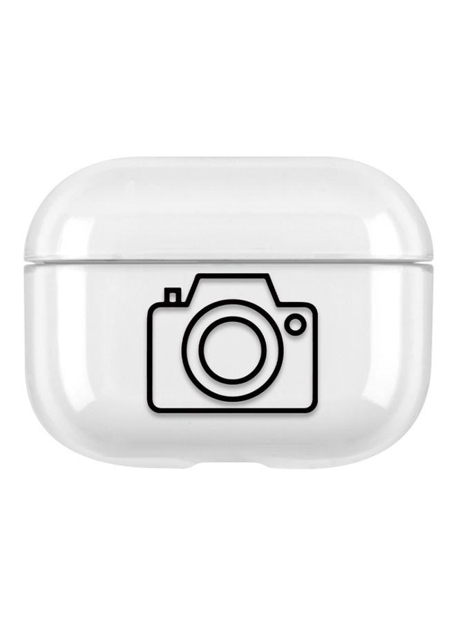 Raxoom Case Cover For AirPods Pro Stick Figure Mapping Transparent Earphone Protective Case Camera