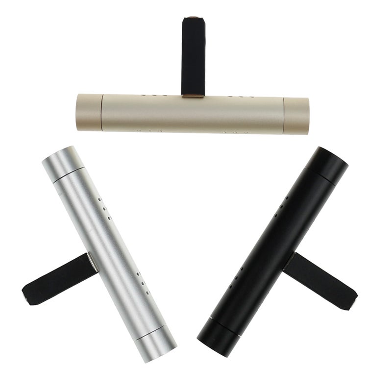 2pcs Car Aromatherapy Stick Fragrance Diffuser Car Air Vent Freshener Perfume Diffuser Silicone Vent Clip With 3 PCS Replacement Sticks For Aromatherapy (Black) - Image 2