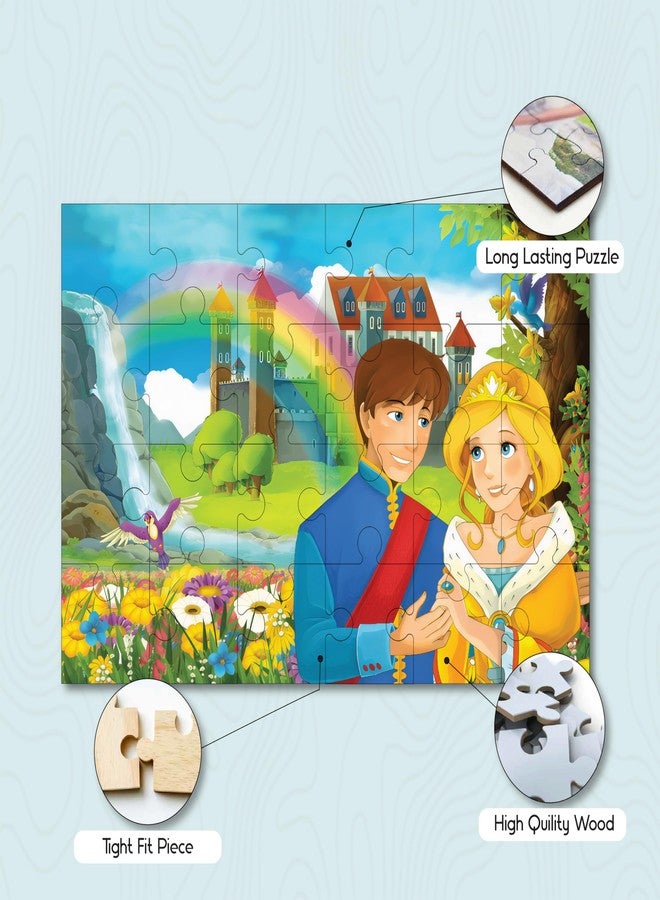 Khilonewale Kids Jigsaw Puzzle 8x12 Inch for Ages 3+ – Colorful Story Scene Brain Game, Educational Quiet Time Activity, Cardboard Puzzle for Boys and Girls, Gift‑Ready Family Toy Set (Royal Castle Couple) - Image 4