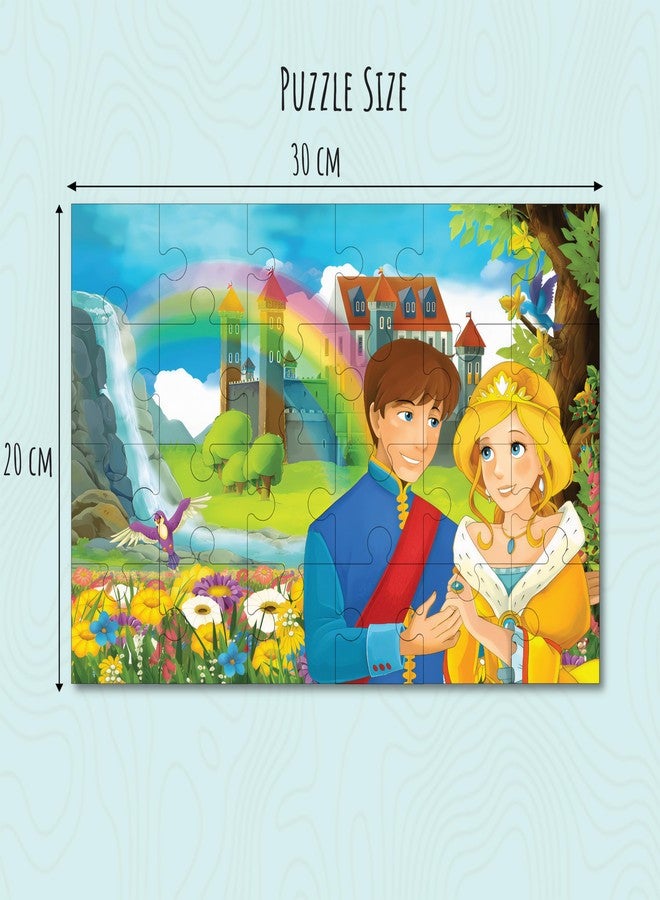 Khilonewale Kids Jigsaw Puzzle 8x12 Inch for Ages 3+ – Colorful Story Scene Brain Game, Educational Quiet Time Activity, Cardboard Puzzle for Boys and Girls, Gift‑Ready Family Toy Set (Royal Castle Couple) - Image 2