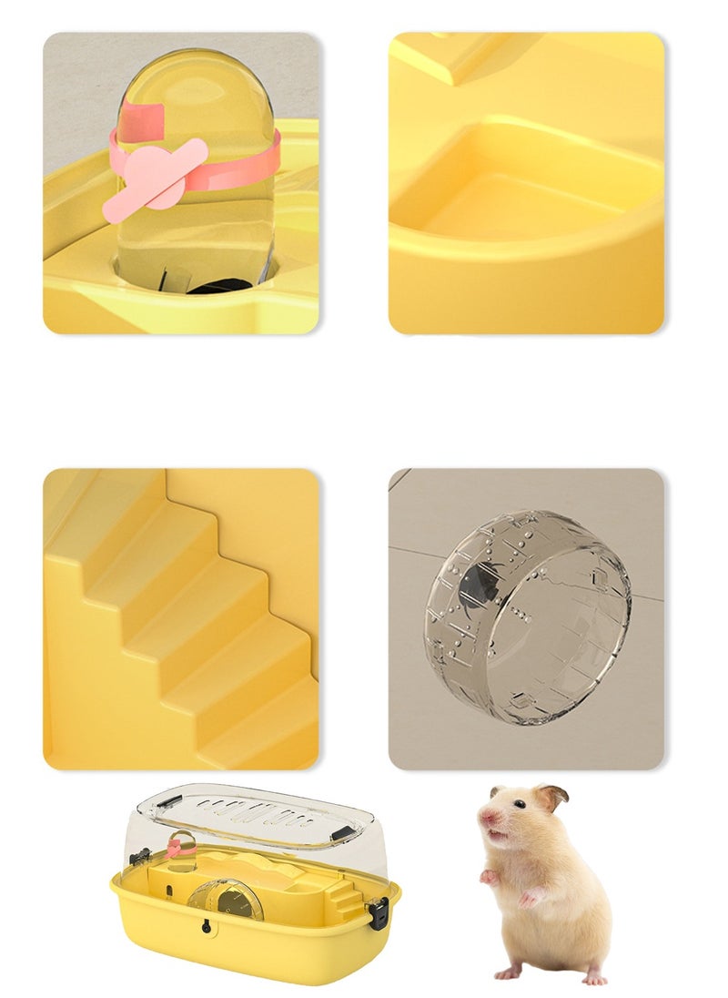 Double-Layer Transparent Hamster Cage