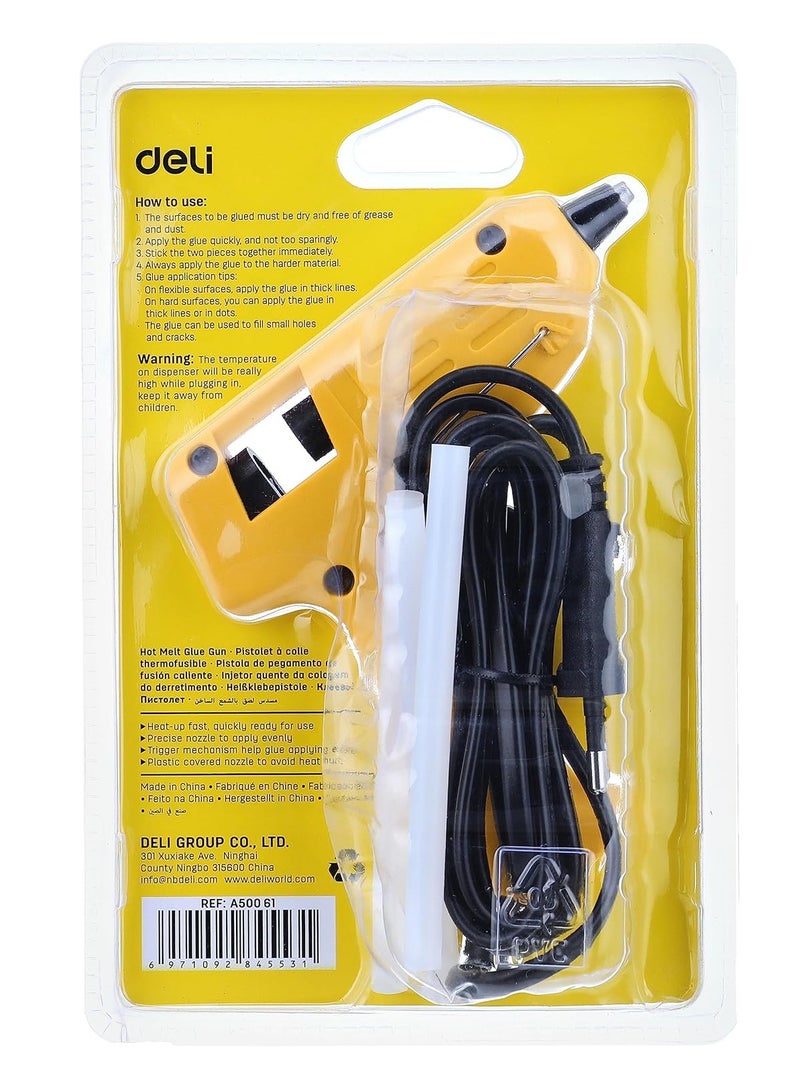 Deli Hot Melt Glue Gun For Thin 7mm Glue Sticks 21W Power - Image 2