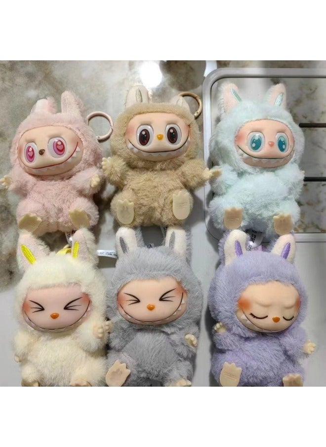 Bubble Matrabu Blind Box Handmade Doll Vinyl Macaron Cute Girl Heart Plush Toy Country Version-Colour:A Random Second Generation Labubu