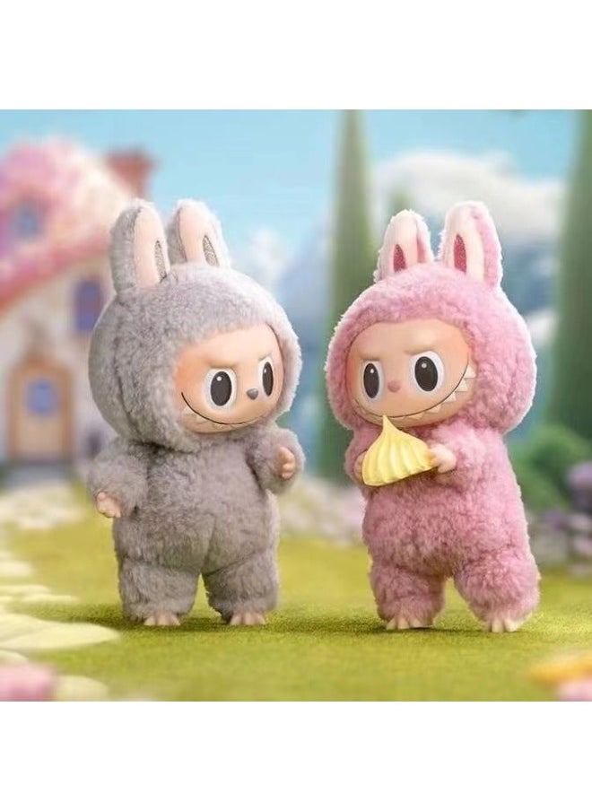 Bubble Matrabu Blind Box Handmade Doll Vinyl Macaron Cute Girl Heart Plush Toy Country Version-Colour:A Random Second Generation Labubu