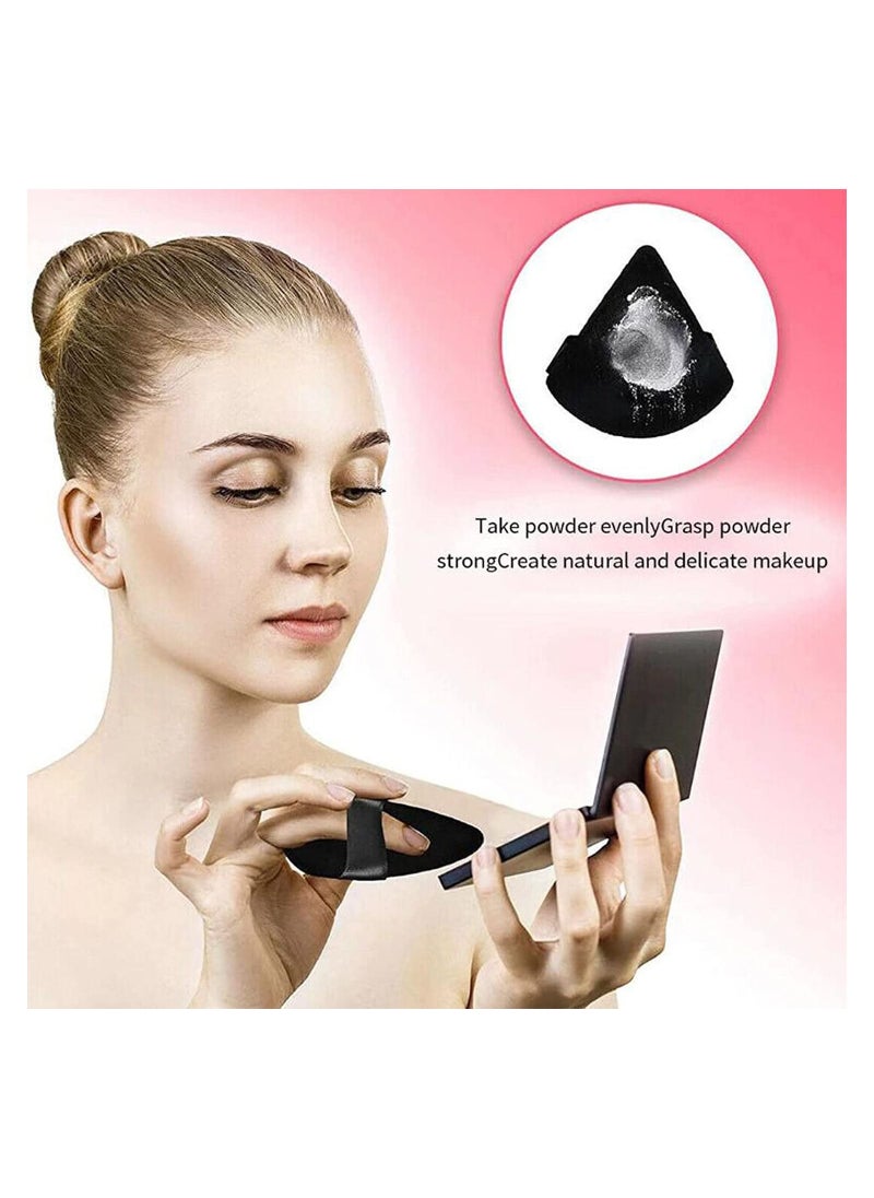 ORiTi - Powder Puff 10Pcs Face Triangle Soft Makeup Powder Puff for Loose Powder Mineral Powder Body Powder Makeup Tool with Stra - Image 1