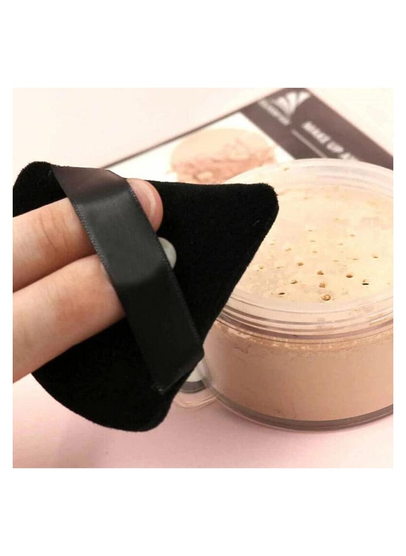 ORiTi - Powder Puff 10Pcs Face Triangle Soft Makeup Powder Puff for Loose Powder Mineral Powder Body Powder Makeup Tool with Stra - Image 1