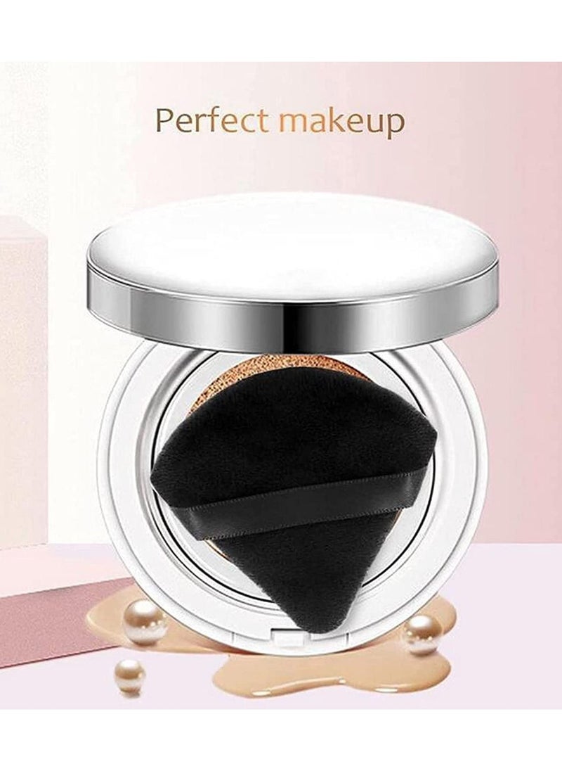 ORiTi - Powder Puff 10Pcs Face Triangle Soft Makeup Powder Puff for Loose Powder Mineral Powder Body Powder Makeup Tool with Stra - Image 1