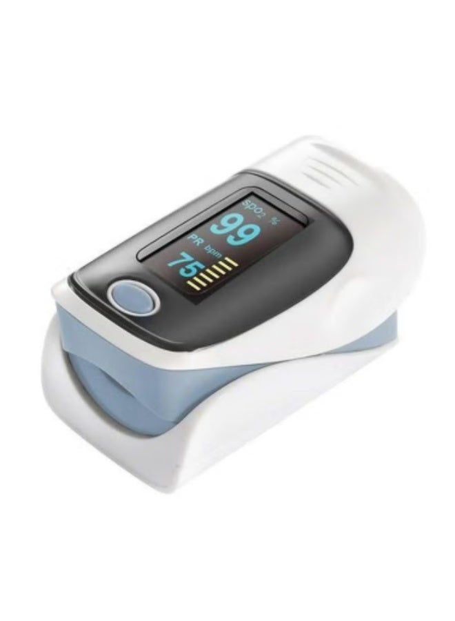 أوكسيميتر جهاز قياس نبض القلب – مقياس تأكسج رقمي بالإصبع مع شاشة LED لقياس النبض والأكسجين
