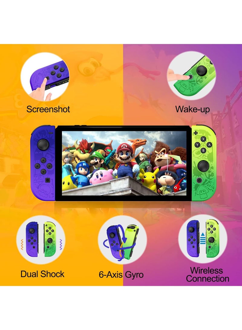 Wireless Replacement Joy-Cons for Nintendo Switch - L/R Controllers for Seamless Gaming Experience - Responsive and Ergonomic Design - Image 2