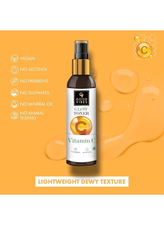 Good Vibes Vitamin C Glow Toner Goodness Of Orange And Kakadu Plum Light Weight Dewy Textur 120 Ml  - Image 4