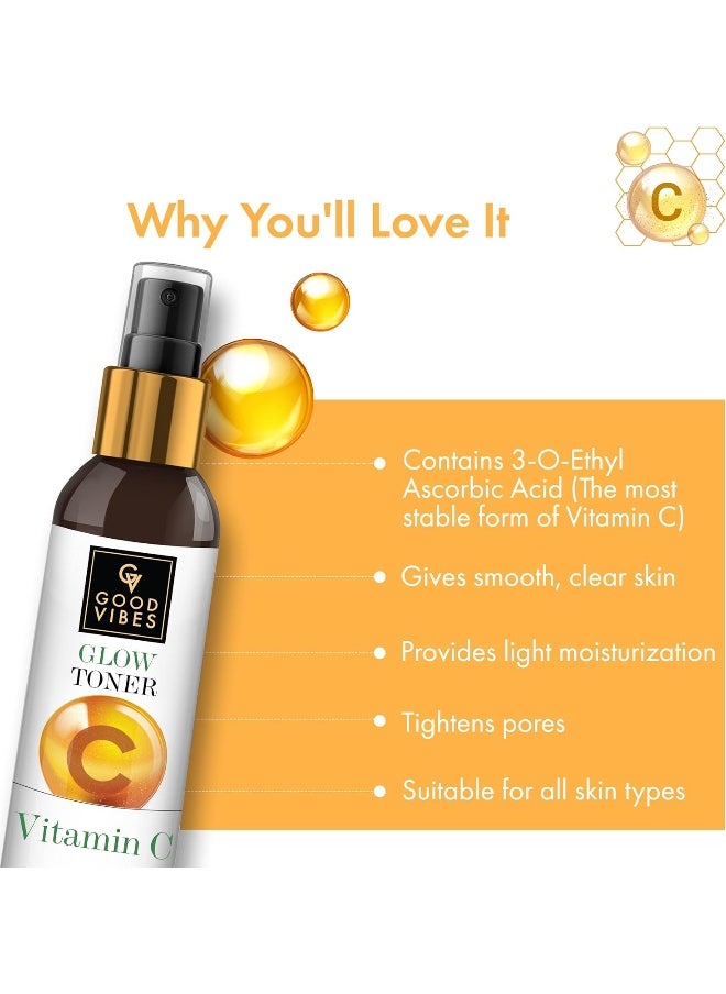 Good Vibes Vitamin C Glow Toner Goodness Of Orange And Kakadu Plum Light Weight Dewy Textur 120 Ml  - Image 2