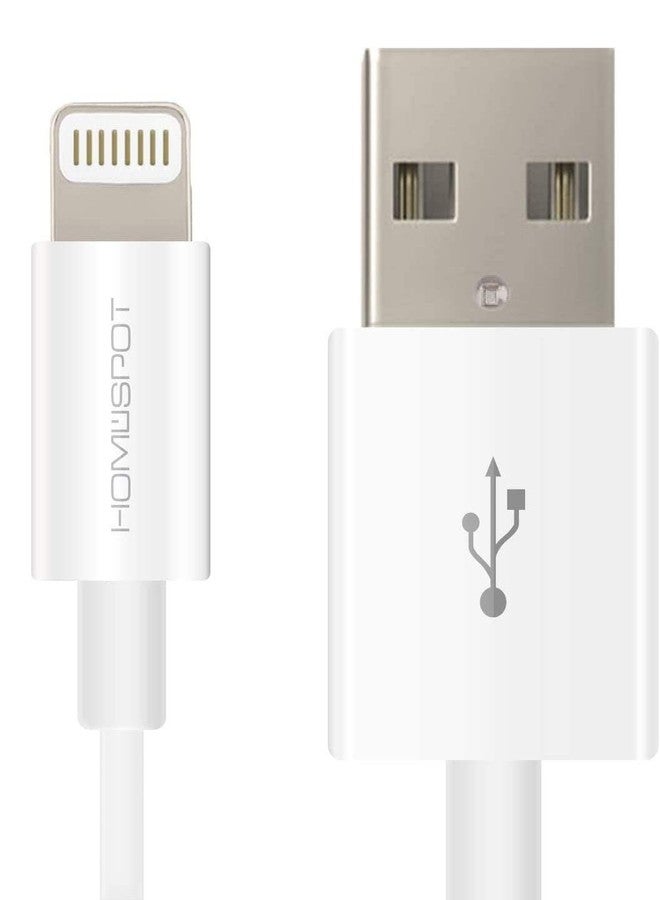 HomeSpot 8pin 5inch Short Cable Compatible with iPhone 12/11 /XR/XS / 8/8 Plus / 7/7 Plus iPad Air/Air 2 / Pro (1 Pack - White) - Image 1