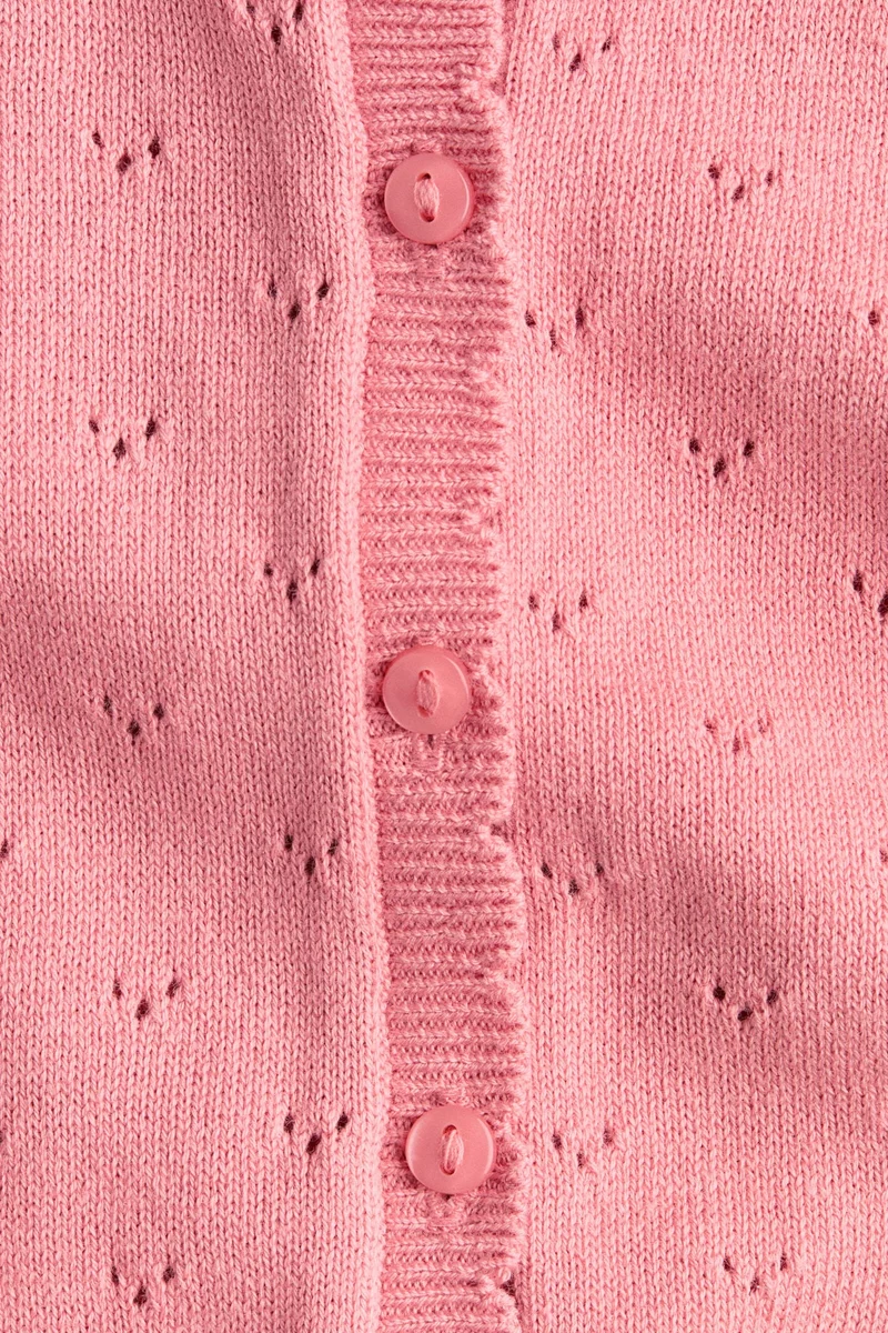 H&M Cotton pointelle cardigan
