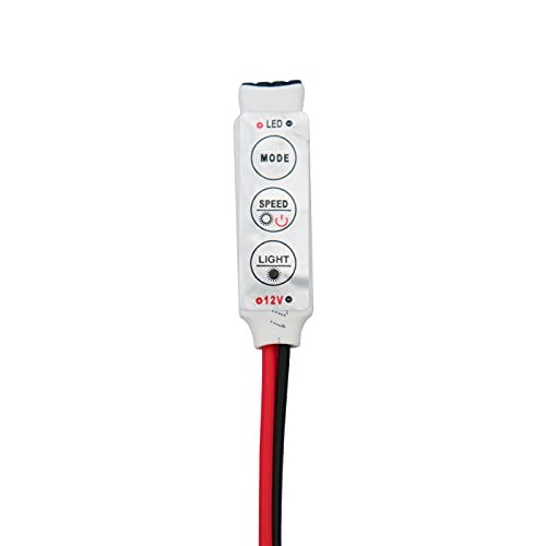 Electronicspices Electronic Spices 12V Mini 3 Keys Single RGB Color Led Controller Brightness Dimmer for Dc12-24V Led 3528 5050 Strip Light RGB - Image 3