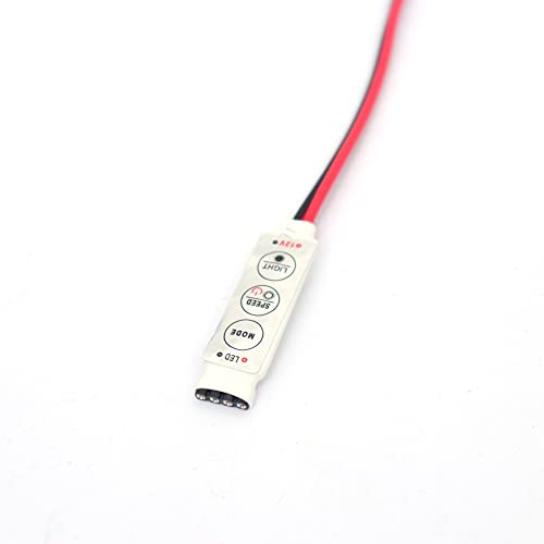 Electronicspices Electronic Spices 12V Mini 3 Keys Single RGB Color Led Controller Brightness Dimmer for Dc12-24V Led 3528 5050 Strip Light RGB - Image 2