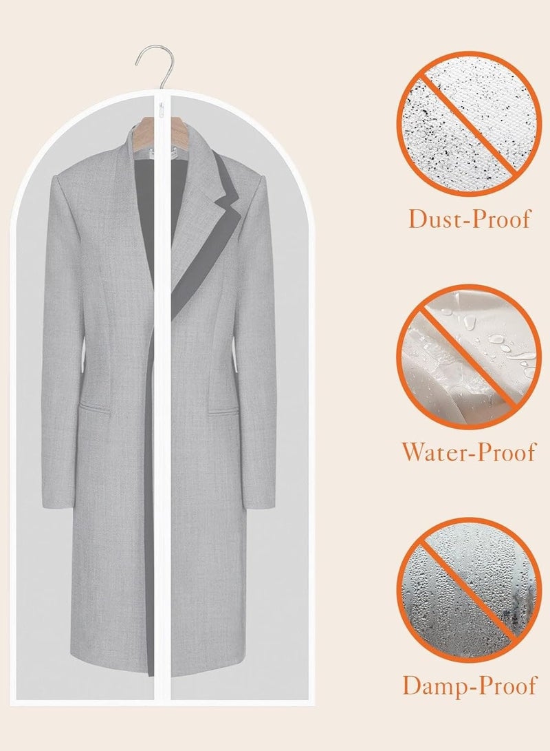 CityRiya-Long Garment Bag Suit Bag 7 Pcs 60*100cm Garment Cover Bag for Hanging Clothes Dress Bag Covers Dustproof Garment Cover Bag Clothes Cover Bags Protector for Closet Storage Coats, Robe, Shirts, Dress  - Image 2