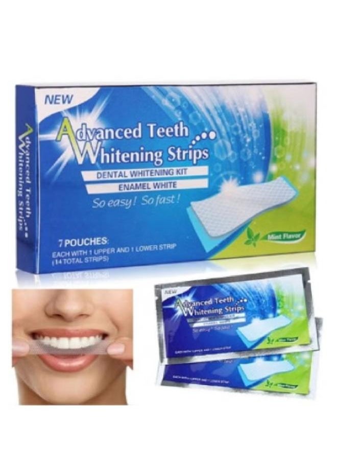 RAKO Advanced Teeth Whitening Strips 7-Pouch  - Image 1