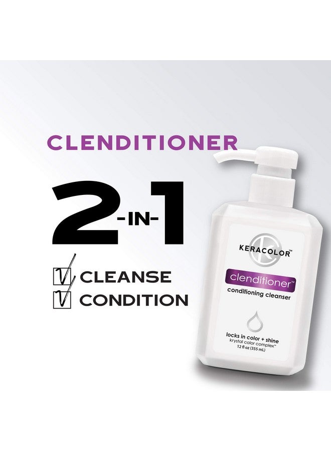 KERACOLOR Clenditioner Cleansing Conditioner Color Safe Prevents Fade Replaces Your Shampoo Keratin Infused 33 Fl Oz - Image 4