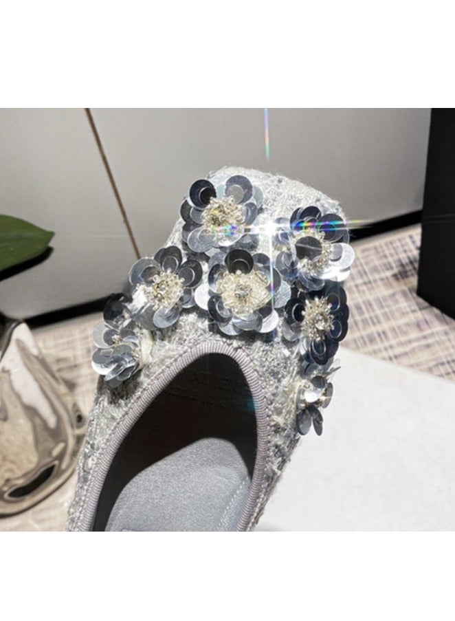 Light Luxury Rhinestone Flat Shoes  - Image 4
