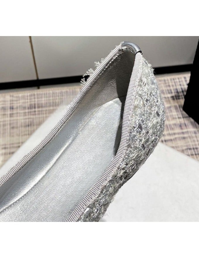 Light Luxury Rhinestone Flat Shoes  - Image 5