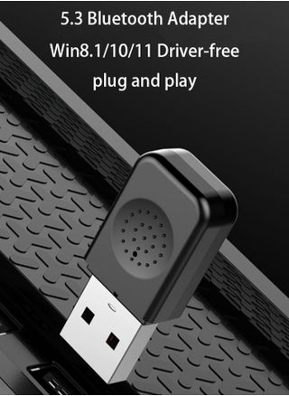 USB Bluetooth 5.3 Adapter For PC, Bluetooth for Computer Desktop Laptop, Wireless Transfer for Bluetooth Headphones Speakers Keyboard Mouse Printers Support Windows 8.1/10/11 - pzsku/ZB70628A6600357BB3648Z/45/1746214694/1c0c8858-d809-45ca-88ad-c1ff3e809975