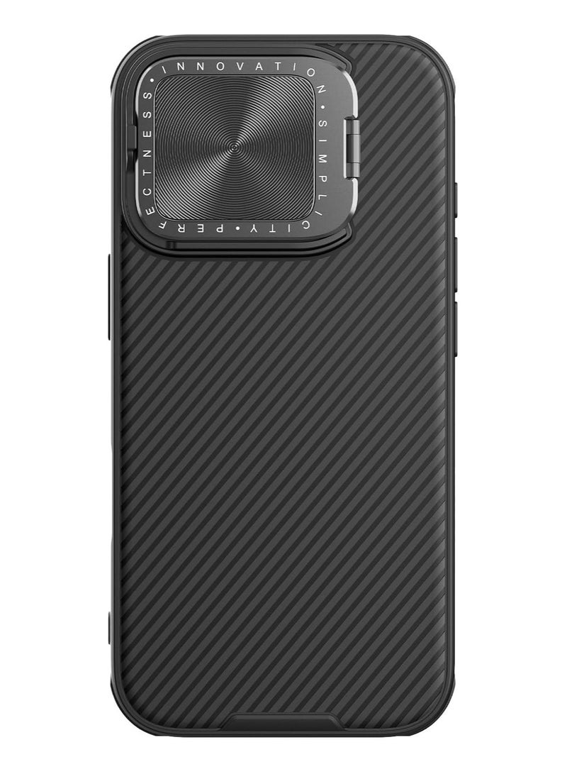 Nillkin CamShield Prop Case Flip Style Lens Camera Protect Mobile Holder Fits Apple iPhone 16 Pro Max 6.9'' Inch - Black - Image 2