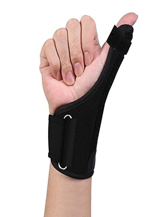 Kudize Thumb Spica Splint Brace Support Guard Splint Stabiliser Sprain Arthritis - Universal (Black) - Image 1