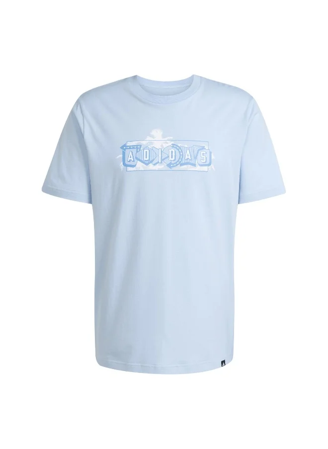 اديداس adidas lounge pastel men graphic t-shirt