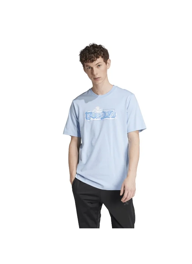 اديداس adidas lounge pastel men graphic t-shirt