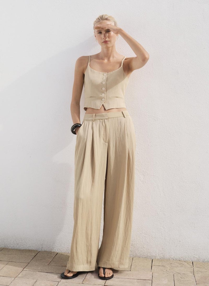 MANGO Lyocell Suit Waistcoat  - Image 4