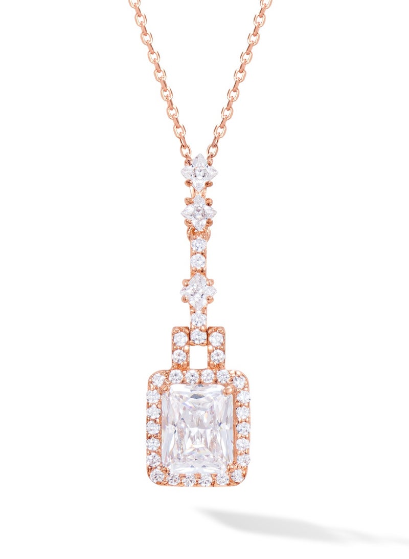 AWNL Eternal Blossom Women's Necklace - Pendant with CZ Diamond and Sterling Silver, Middle East Exclusive Collection - Image 3